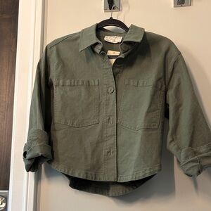 Z Supply All Day Cropped Twill Jacket